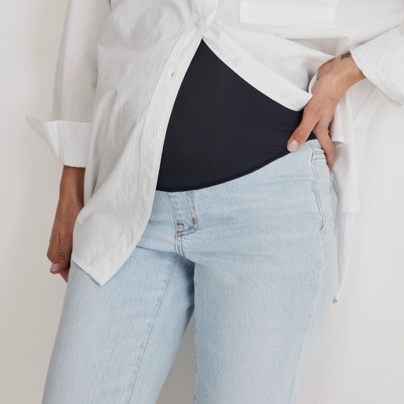 Madewell Maternity Over-the-Belly Perfect Vintage Jeans in Delora Wash NWT - Picture 5 of 9